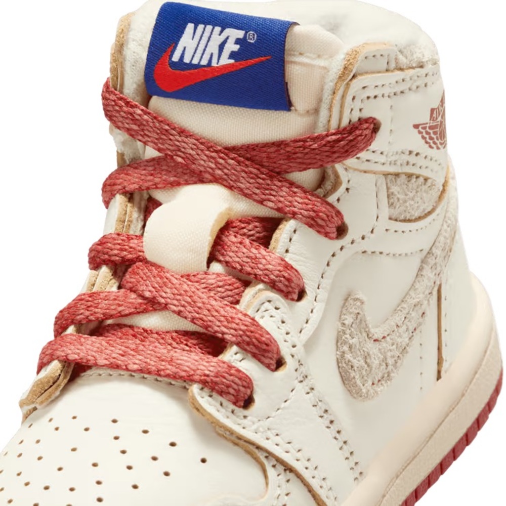 [BRAND NEW] AIR JORDAN 1 RETRO HIGH OG RARE AIR SAIL CINNABAR TODDLER SIZE 4C - Picture 3 of 15